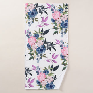 Forest roses bath towel