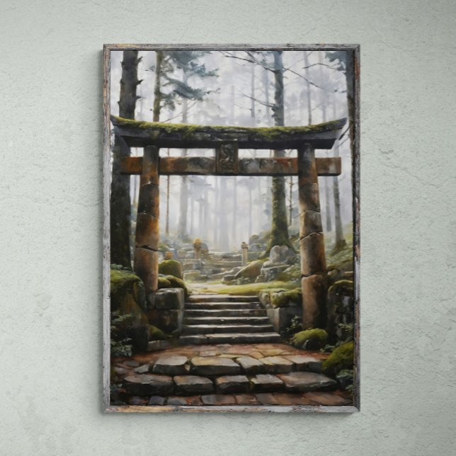 Forest Sanctuary: Japanese Shrine Gate Poster (Creator Uploaded)