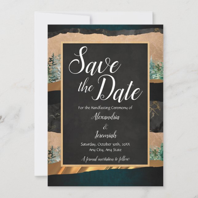 Forest Save The Date Invitation (Front)