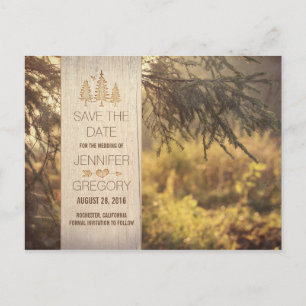 Forest Save The Date Postcards