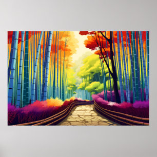 Forest Scenery Autumn Landscape Nature Poster