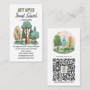 Forest School - Nature-Inspired Design for Outdoor Business Card