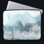 Forest Sea Laptop Sleeve<br><div class="desc">Forest Sea II by June Erica Vess. This design evokes relaxing sea-like atmosphere with a variety of shapes and blue tones.</div>