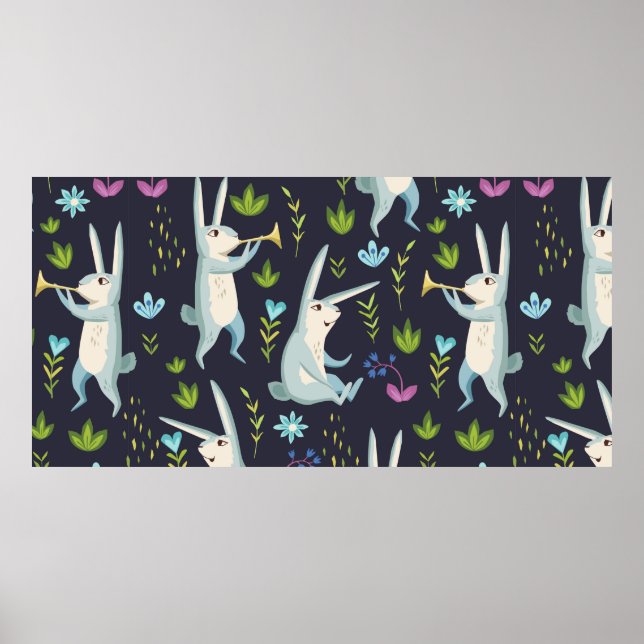 Forest. seamless pattern poster (Front)