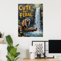 Forest Sentinel: Racoon by the Stream