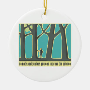Forest Silence Ceramic Tree Decoration