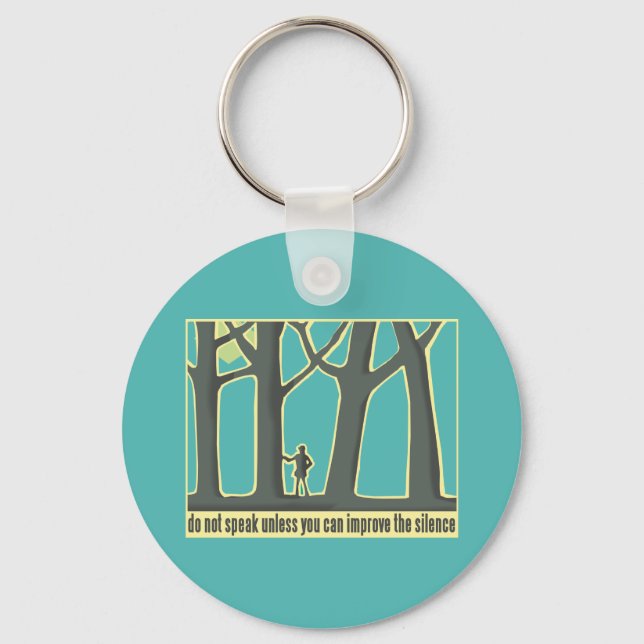 Forest Silence Key Ring (Front)