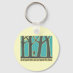 Forest Silence Key Ring