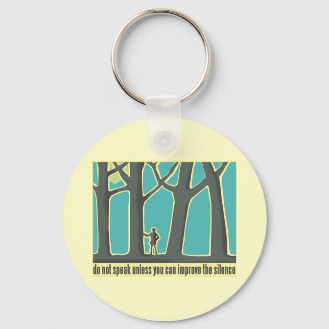 Forest Silence Key Ring (Front)
