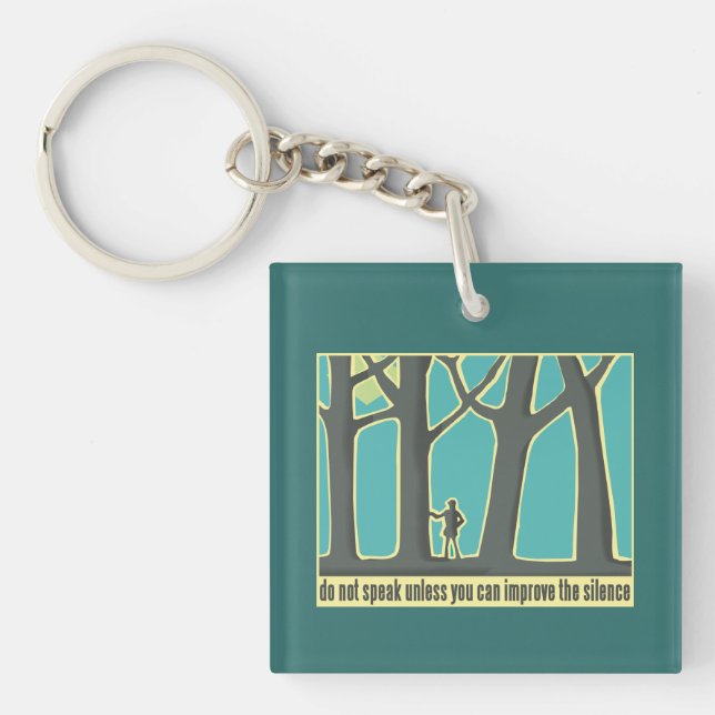 Forest Silence Key Ring (Front)
