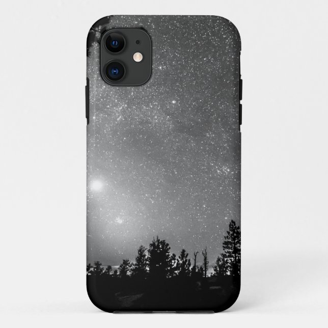 Forest Silhouettes Constellation Astronomy Gazing Case-Mate iPhone Case (Back)
