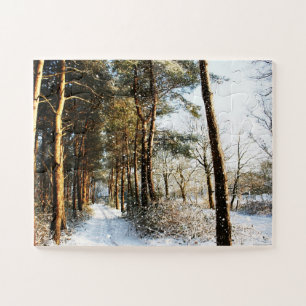 Forest Snow Scene 11x14 30pc jpcnm Jigsaw Puzzle