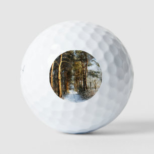 Forest Snow Scene be6 gbcna Golf Balls