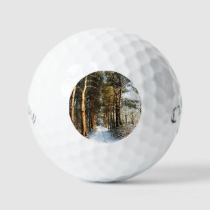 Forest Snow Scene css gbcnm Golf Balls
