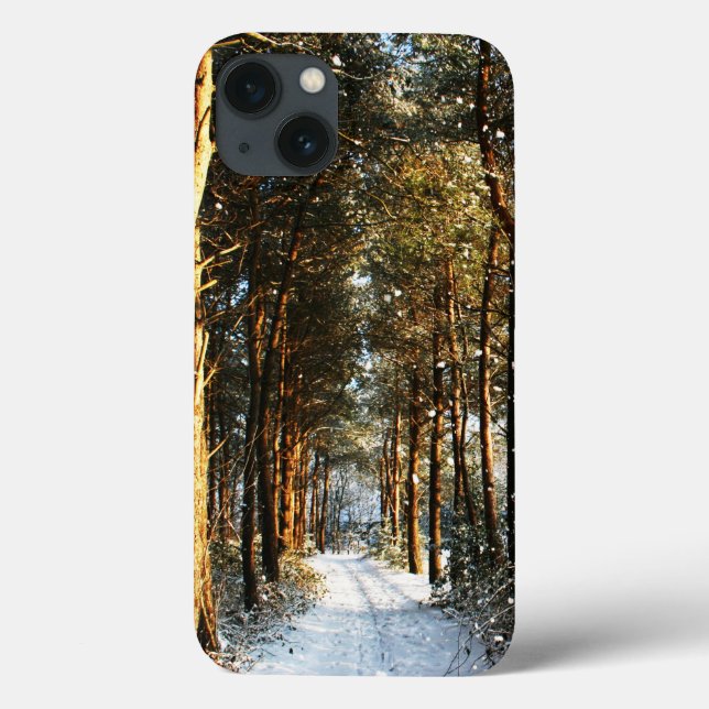 Forest Snow Scene iphcna Case-Mate iPhone Case (Back)
