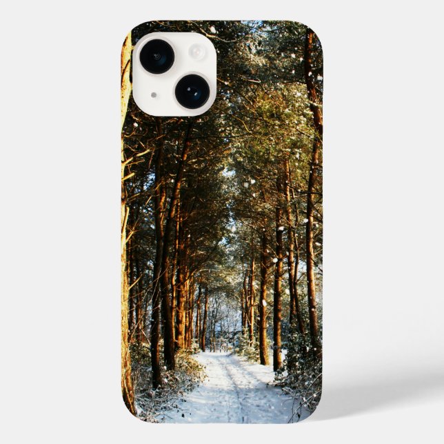 Forest Snow Scene iphcnm Case-Mate iPhone Case (Back)