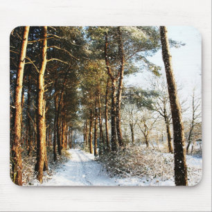 Forest Snow Scene mpcn Mouse Mat