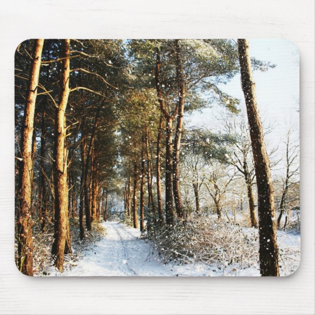Forest Snow Scene mpcna Mouse Mat (Front)