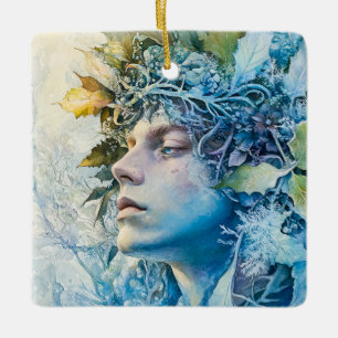 Forest Spirit Ceramic Ornament