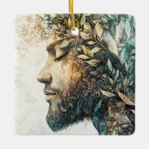 Forest Spirit Ceramic Ornament