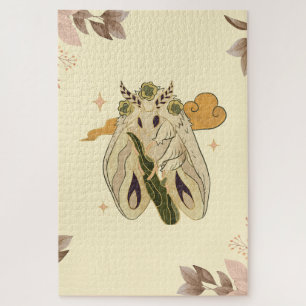 Forest Spirit Moth – Earthy Fantasy Jigsaw Puzzle