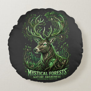 Forest Spirit Round Cushion