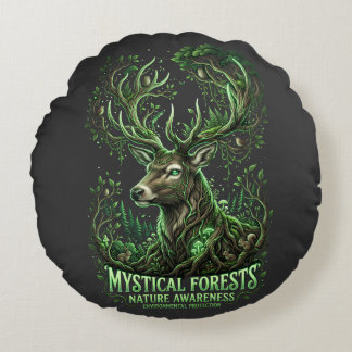 Forest Spirit Round Cushion