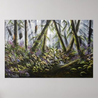 Forest Spirits Print of Oil Painting