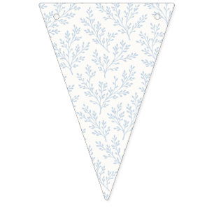 Forest Sprigs Dusty Blue - Neutral Bunting