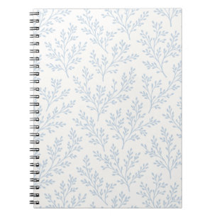 Forest Sprigs Dusty Blue - Neutral Notebook