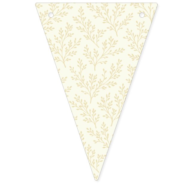 Forest Sprigs Golden Wheat - Neutral Bunting (First Flag)