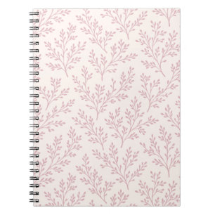 Forest Sprigs Muted Rose - Neutral Notebook