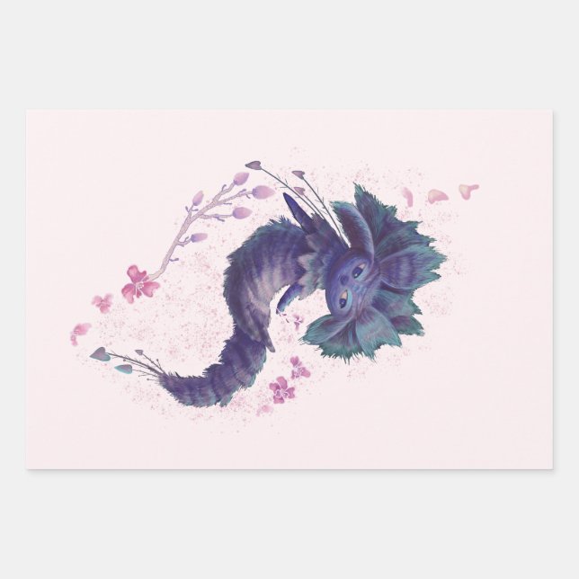 Forest Spring Friend Wrapping Paper Sheet (Front)