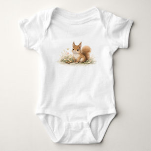 Forest Squirrel Baby Bodysuit