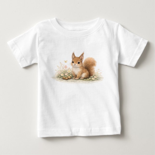 Forest Squirrel Baby T-Shirt (Front)