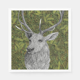 Forest stag napkins