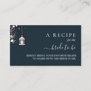 Forest Stars Snow Bright Winter Bridal Shower Enclosure Card