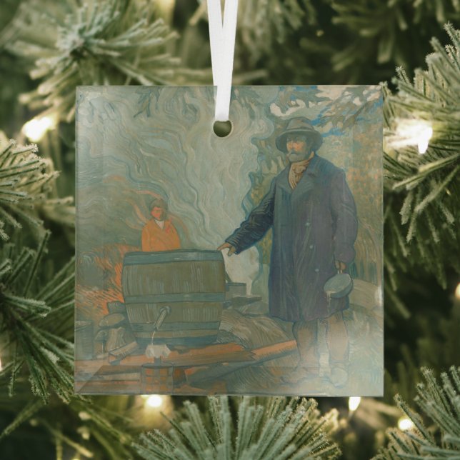 Forest Still Moonshiners White Lightning Liquor Glass Tree Decoration (Insitu)