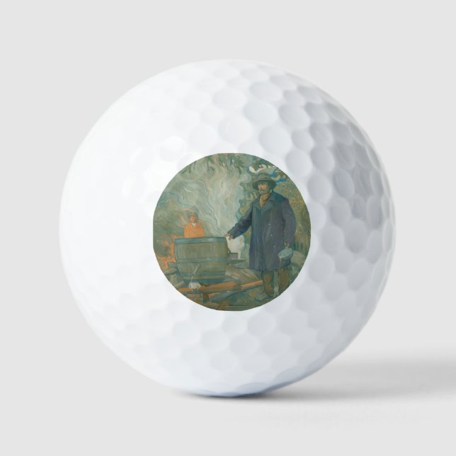 Forest Still Moonshiners White Lightning Liquor Golf Balls (Front)