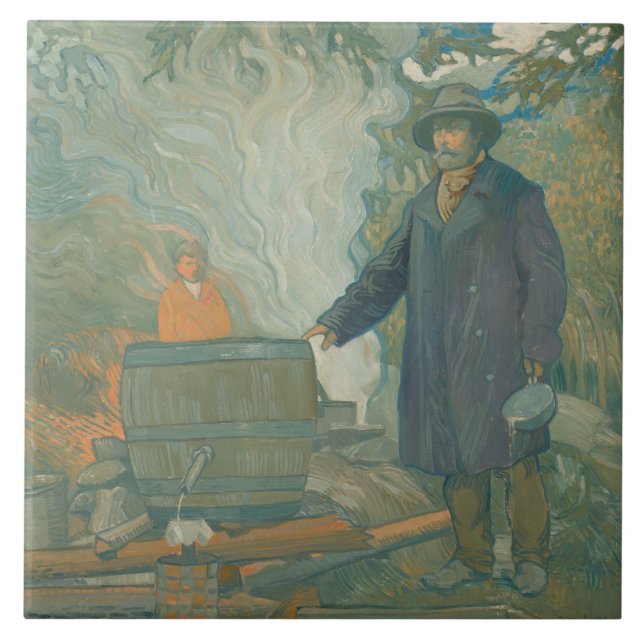 Forest Still Moonshiners White Lightning Liquor Tile (Front)