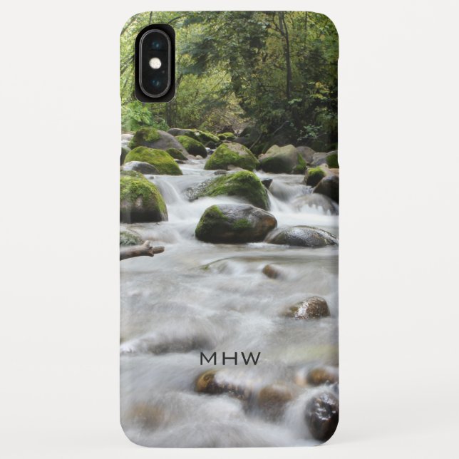 Forest Stream custom monogram phone cases (Back)