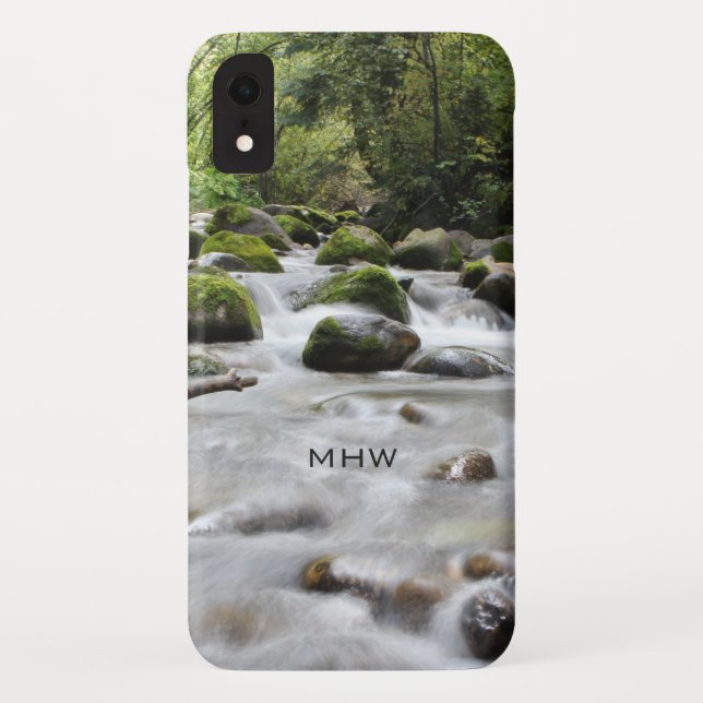 Forest Stream custom monogram phone cases (Back)