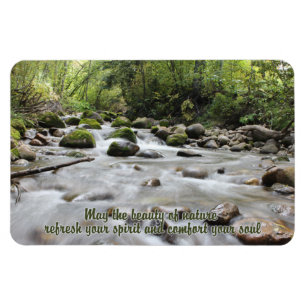 Forest Stream inspirational magnet