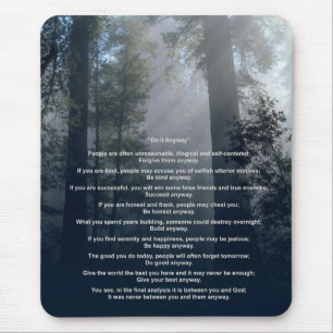 Forest & Sun Do It Anyway Mouse Mat