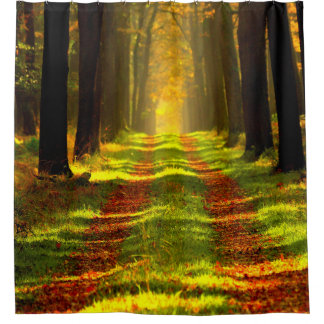 FOREST SUNLIGHT SHOWER CURTAIN