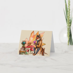 Forest Tea Party Card