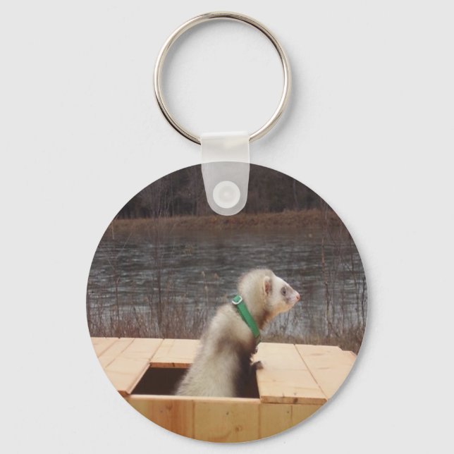 Forest the Ferret Accessories Key Ring (Front)