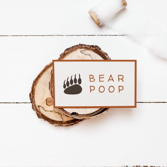 Forest Theme Party Snack Bar Cards - Bear Poop (Creator Uploaded)