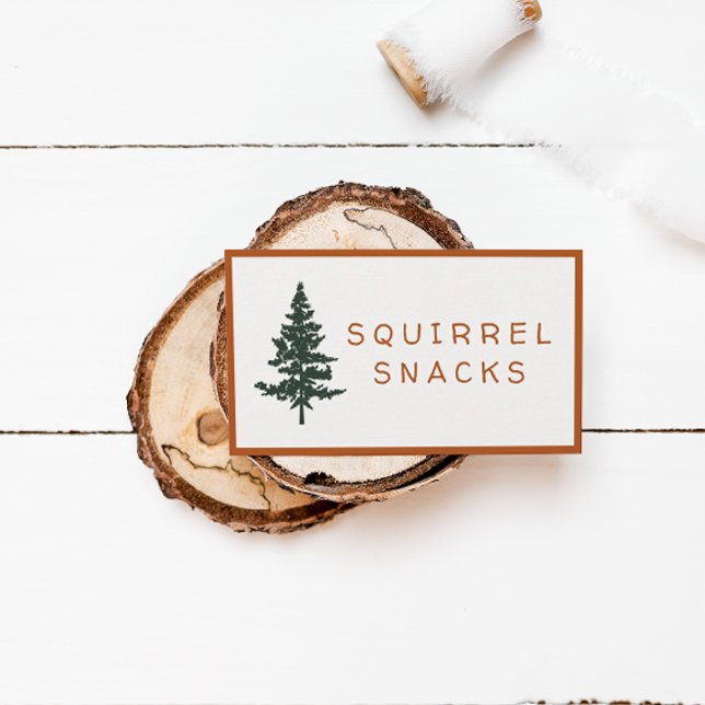 Forest Theme Party Snack Cards - Squirrel Snacks (Creator Uploaded)