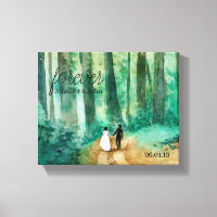 Forest themed weddings with watercolor woodland